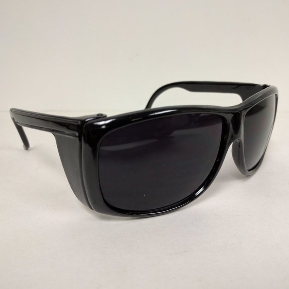 NWT True Vintage Wrap around w/side shield super dark smoke lens sunglasses - Picture 10 of 11